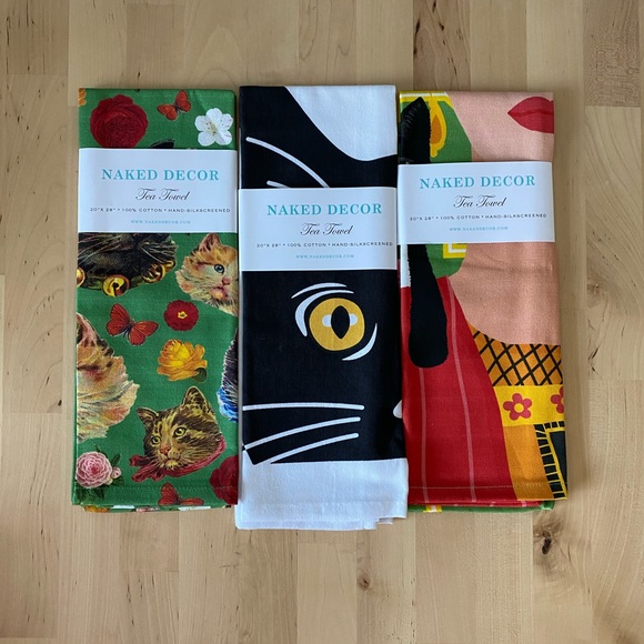 Tuxedo Cat and Frida Tea Towel - Picture 7 of 8